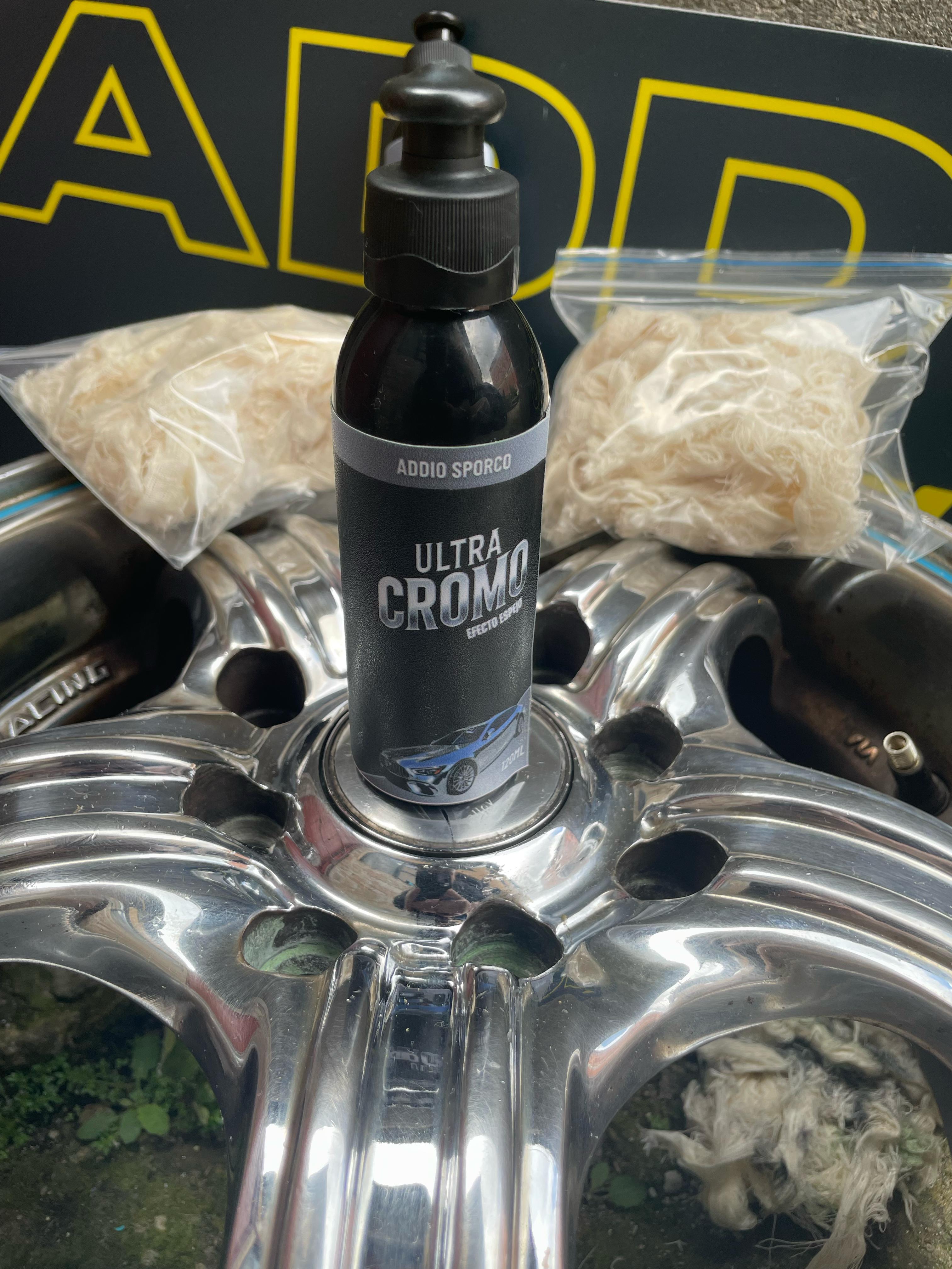 ULTRA CROMO PULIDO 120ML + ESTOPA